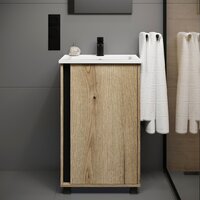  Lauter Тумба под умывальник Nika 49 (дуб эвок/черный) - Превью изображения №3 — Интернет-магазин Time-Shop