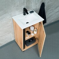  Lauter Тумба под умывальник Nika 49 (дуб эвок/черный) - Превью изображения №6 — Интернет-магазин Time-Shop