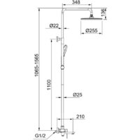 Душевая система  Raglo R03.24.06 - Превью изображения №2 — Интернет-магазин Time-Shop