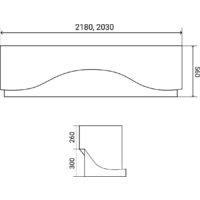 Ванна Lauter Majestica 140x140 21040140 (с каркасом и лицевым экраном) - Превью изображения №11 — Интернет-магазин Time-Shop