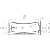 Ванна 1Марка Aelita 170x75 - Превью изображения №5 — Интернет-магазин Time-Shop