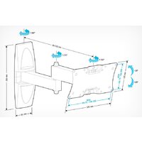 Кронштейн для телевизора Holder LCDS-5064 (белый) - Превью изображения №2 — Интернет-магазин Time-Shop