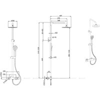 Душевая система  Allen Brau Eclipse 3.0 5.E1A11-00 - Превью изображения №2 — Интернет-магазин Time-Shop
