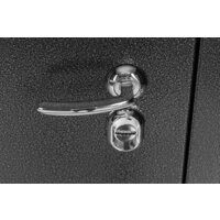 Металлическая дверь Guard Термо MG109 96x205 левая (черное серебро/белый ясень) - Превью изображения №8 — Интернет-магазин Time-Shop