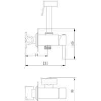 Гигиенический душ Haiba HB5512-7 (черный) - Превью изображения №2 — Интернет-магазин Time-Shop