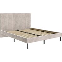 Кровать НК-Мебель Novel 140x200 26011201 (велюр бежевый) - Превью изображения №2 — Интернет-магазин Time-Shop