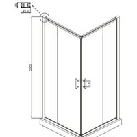 Душевой уголок Ambassador Kingston 14011103 100х100 - Превью изображения №8 — Интернет-магазин Time-Shop