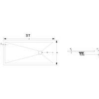 Душевой поддон RGW ST-0117W 110x70 - Превью изображения №2 — Интернет-магазин Time-Shop