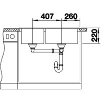 Кухонная мойка Blanco Pleon 9 527636 (левая, черный) - Превью изображения №4 — Интернет-магазин Time-Shop