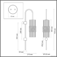 Бра Odeon Light Pimpa 5019/1W - Превью изображения №5 — Интернет-магазин Time-Shop