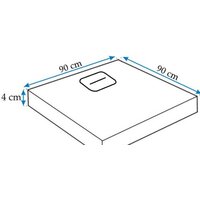 Душевой поддон Rea Stone 90x90 - Превью изображения №3 — Интернет-магазин Time-Shop