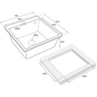 Кухонная мойка Paulmark Kante 50 PM105152-DG - Превью изображения №4 — Интернет-магазин Time-Shop