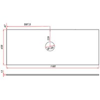  ЗОВ Столешница 13 CKP13W1195458C1 (белый) - Превью изображения №2 — Интернет-магазин Time-Shop