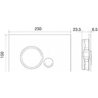 Панель смыва BelBagno Sfera BB014-SR-BIANCO - Превью изображения №2 — Интернет-магазин Time-Shop