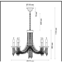 Подвесная люстра Odeon Light Capel 5063/6 - Превью изображения №5 — Интернет-магазин Time-Shop