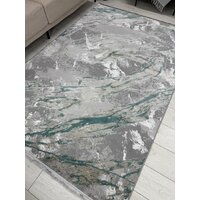 Ковер для жилой комнаты Radjab Carpet Афина Прямоугольник 9012A 12892RK (3x5, Grey/Green) - Превью изображения №4 — Интернет-магазин Time-Shop