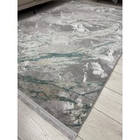 Ковер для жилой комнаты Radjab Carpet Афина Прямоугольник 9012A 12892RK (3x5, Grey/Green) - Превью изображения №5 — Интернет-магазин Time-Shop