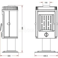 Свободностоящая печь-камин Invicta MESNIL 6136-44 - Превью изображения №3 — Интернет-магазин Time-Shop