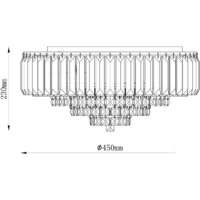 Припотолочная люстра Escada Delicacy 2112/6P Gold - Превью изображения №5 — Интернет-магазин Time-Shop