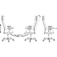 Офисное кресло Бюрократ T-995 (черный TW-01, сетка/ткань) - Превью изображения №12 — Интернет-магазин Time-Shop