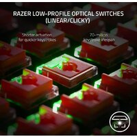 Клавиатура Razer Deathstalker V2 Pro Wireless (черный, Razer Low Profile Optical Purple, нет кириллицы) - Превью изображения №8 — Интернет-магазин Time-Shop