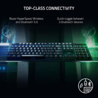 Клавиатура Razer Deathstalker V2 Pro Wireless (черный, Razer Low Profile Optical Purple, нет кириллицы) - Превью изображения №9 — Интернет-магазин Time-Shop