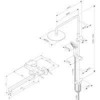 Душевая система  AM.PM X-Joy F40885A94 - Превью изображения №2 — Интернет-магазин Time-Shop