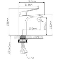 Смеситель AV Engineering AVWIN1-BL165-110 - Превью изображения №2 — Интернет-магазин Time-Shop