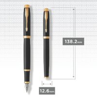 Ручка перьевая Parker IM Metal Black GT 1931645 - Превью изображения №6 — Интернет-магазин Time-Shop