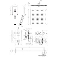 Душевая система  Deante Anemon NAC N9MP - Превью изображения №2 — Интернет-магазин Time-Shop