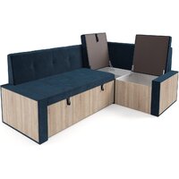 Угловой диван Мебель-АРС Таллин 191x83x121 (темно-синий Luna 034) - Превью изображения №4 — Интернет-магазин Time-Shop