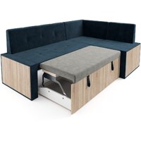 Угловой диван Мебель-АРС Таллин 191x83x121 (темно-синий Luna 034) - Превью изображения №5 — Интернет-магазин Time-Shop