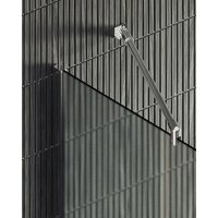 Душевая стенка MaybahGlass 89x195 MGD-690-4ш (сатин стекло/хром глянцевый) - Превью изображения №5 — Интернет-магазин Time-Shop