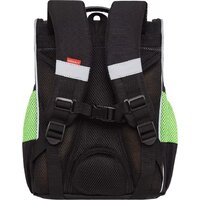 Школьный рюкзак Grizzly RAm-585-8 (черный/салатовый) - Превью изображения №2 — Интернет-магазин Time-Shop