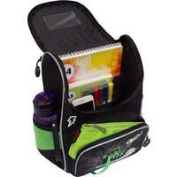 Школьный рюкзак Grizzly RAm-585-8 (черный/салатовый) - Превью изображения №4 — Интернет-магазин Time-Shop