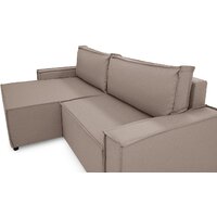 Угловой диван Mio Tesoro Дюссельдорф 293 1.5ек-1.5пф (1176 Savanna Plus Mocca) - Превью изображения №4 — Интернет-магазин Time-Shop