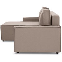 Угловой диван Mio Tesoro Дюссельдорф 293 1.5ек-1.5пф (1176 Savanna Plus Mocca) - Превью изображения №3 — Интернет-магазин Time-Shop