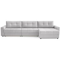 Угловой диван Mio Tesoro Манчестер 292 1.5ек-1.5ек-1.5пф (841 светло-серый) - Превью изображения №2 — Интернет-магазин Time-Shop