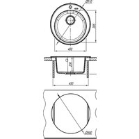 Кухонная мойка Florentina Никосия (черный) - Превью изображения №4 — Интернет-магазин Time-Shop