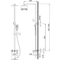 Душевая система  Vieir V353562-F - Превью изображения №2 — Интернет-магазин Time-Shop