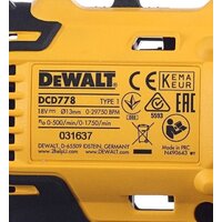 Ударная дрель-шуруповерт DeWalt DCD778S2T (с 2-мя АКБ 1.5 Ah) - Превью изображения №7 — Интернет-магазин Time-Shop