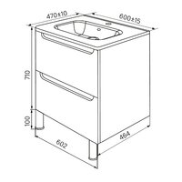  IDDIS Тумба с умывальником Edifice 60 EDI60WFi95K - Превью изображения №8 — Интернет-магазин Time-Shop