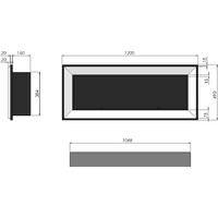 Биокамин SimpleFire Frame 1200 (белый) - Превью изображения №3 — Интернет-магазин Time-Shop