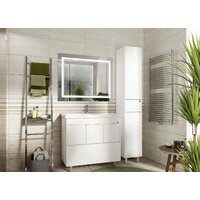  Misty Алиса - 35 Пенал с 1 ящ. напольный правый, белая эмаль - Э-Али0501-01П - Превью изображения №3 — Интернет-магазин Time-Shop