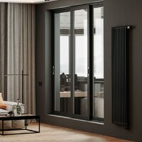 Стальной трубчатый радиатор Royal Thermo Insignia VC2180 - 04 секций RAL9005m - Превью изображения №5 — Интернет-магазин Time-Shop