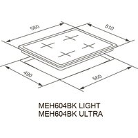 Варочная панель Meferi MEH604BK Ultra - Превью изображения №12 — Интернет-магазин Time-Shop