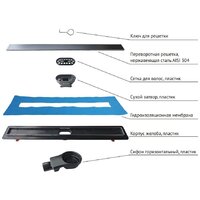 Трап/канал Berges Wasserhaus Optim Line Black 600 095506 - Превью изображения №4 — Интернет-магазин Time-Shop