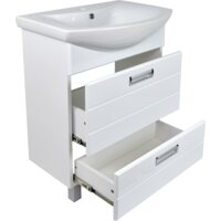  Doratiz Тумба Вега 60 с двумя ящиками под умывальник Балтика 60 (белый) - Превью изображения №4 — Интернет-магазин Time-Shop