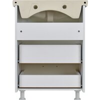  Doratiz Тумба Вега 60 с двумя ящиками под умывальник Балтика 60 (белый) - Превью изображения №3 — Интернет-магазин Time-Shop