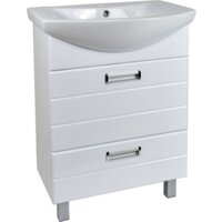 Doratiz Тумба Вега 60 с двумя ящиками под умывальник Балтика 60 (белый)